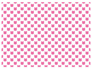 熊柄_ピンク色