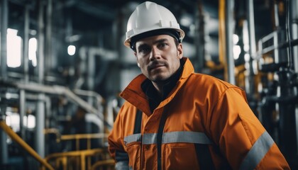 Offshore worker in the oil and gas industry