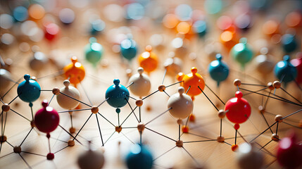 Network Mosaic: Geometric Elegance in Business Connectivity. Generative AI