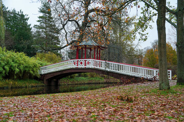 Copenhagen, Denmark - November 19, 2023: Copenhagen Frederiksberg Gardens