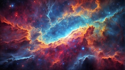 Obraz na płótnie Canvas fire in space