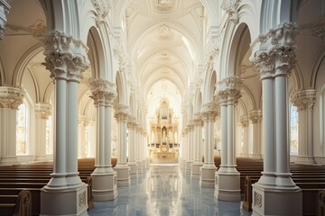 Inner beauty of a Christian temple