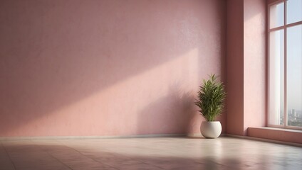Fototapeta na wymiar Blank light pink empty wall