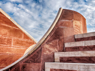 Red Sandstone Structures At The Jantar Mantar