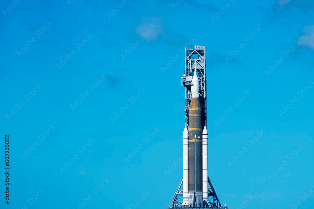 Canvas Prints the launch of a spaceship into space. elements of this image furnished by nasa