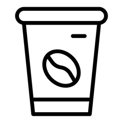 coffee shop line icon
