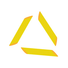 Penne noodle. Penne noodle. Macaroni.