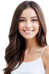 Smiling beautiful fashion model.