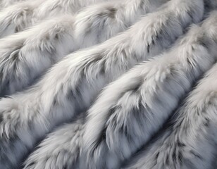 Silver grey fluffy soft fur as background. 
