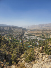 Fototapeta na wymiar View of Ziarat Valley from the top of the mountain