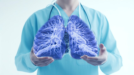 A radiologist carefully checks the chest and lungs for bone or organ issues using CT, MRI, ultrasound, and other body imaging tech.