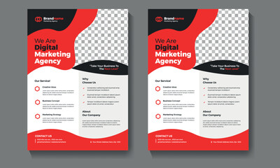 digital marketing expert flyer template design.