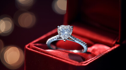 Valentine's Day Diamond Ring Proposal