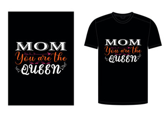 Naklejka premium Mother's Day t-shirt design, Mother's Day typography t-shirt design, Mom t-shirt design, Print Template Mother's Day T-Shirt Design, Illustration Heart 