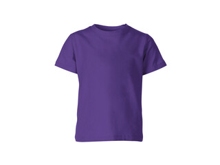 Heather purple colour blank fashion tee front mockup template - 687248834