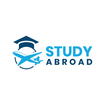 study abroad creative modern logo design 