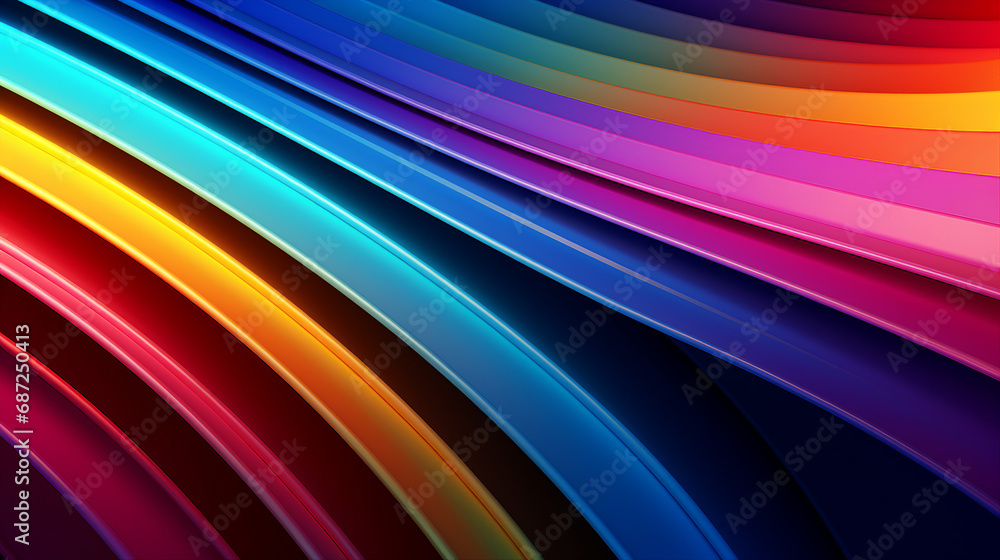 Poster vibrant rgb color channels misalignment background