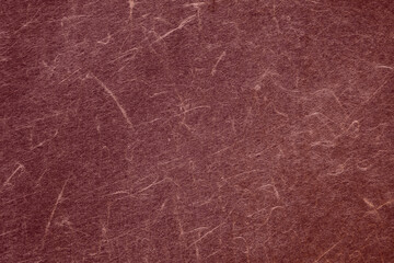 Old red paper macro fiber closeup