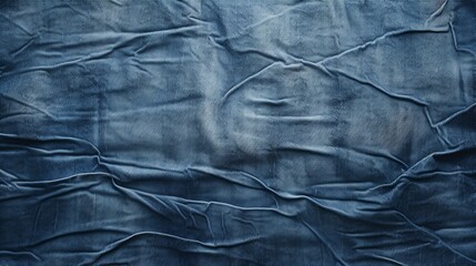 AI generated illustration of a dark blue denim background texture