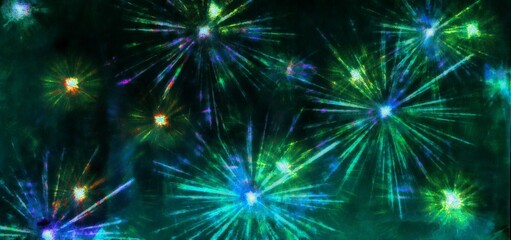 Fototapeta premium Happy valentine's day beautiful dynamic and colorful design