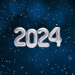 New Year 2024 celebration background