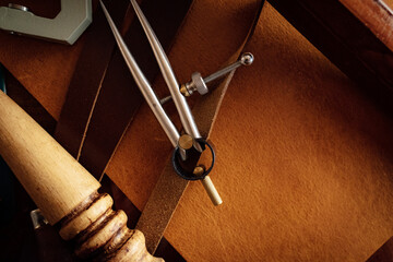 The intricate dance of art and functionality as a pair of handcrafted metal dividers rest upon a...