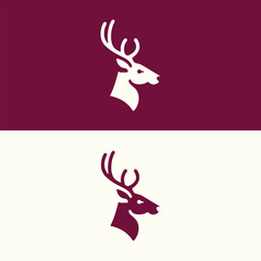 Deer Logo Design Template. Deer vector logo. deer icon. 
