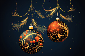 Illustration of a Christmas Ball 