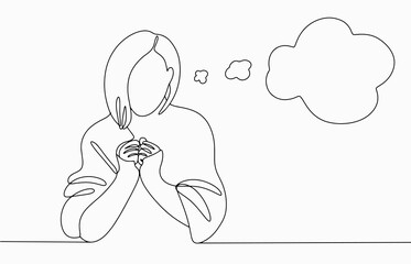  Dream. Woman. One line