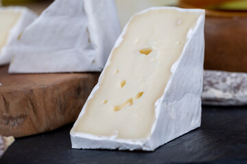 pieces of cream cheese with white mold