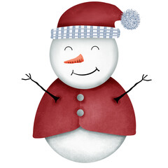 snowman with red hat 1