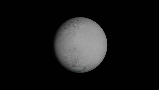 Rotating solar system bodies: Enceladus 
Natural satellite of Saturn. Made using the best available Cassini data. Elements of this clip furnished by NASA.
