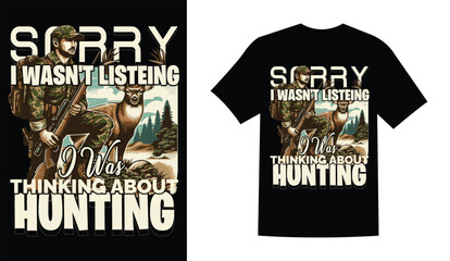 high quality vintage retro hunting t shirt design 