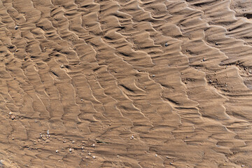 landslides on a country road after heavy rains and rains in summer