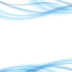 Obraz premium abstract background made of blurred magic blue light curved lines