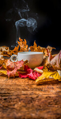 hot tea - autumnal still life