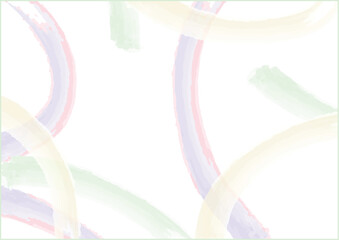 Watercolor simple brush background banner. 