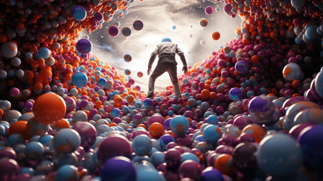 Orbital Odyssey: Journey Through Spheres, Generative AI