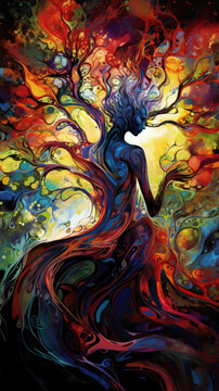 Palette of Essence: Vibrant Existence, Generative AI