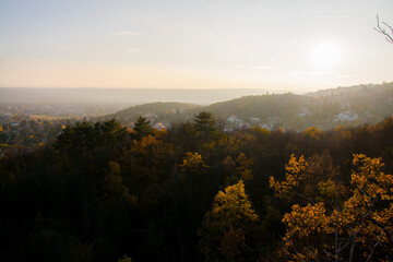 View from the Devil Peak in Buda in November