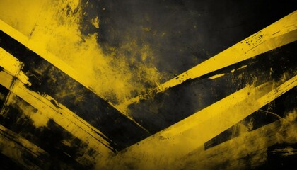 grunge abstract yellow and black background
