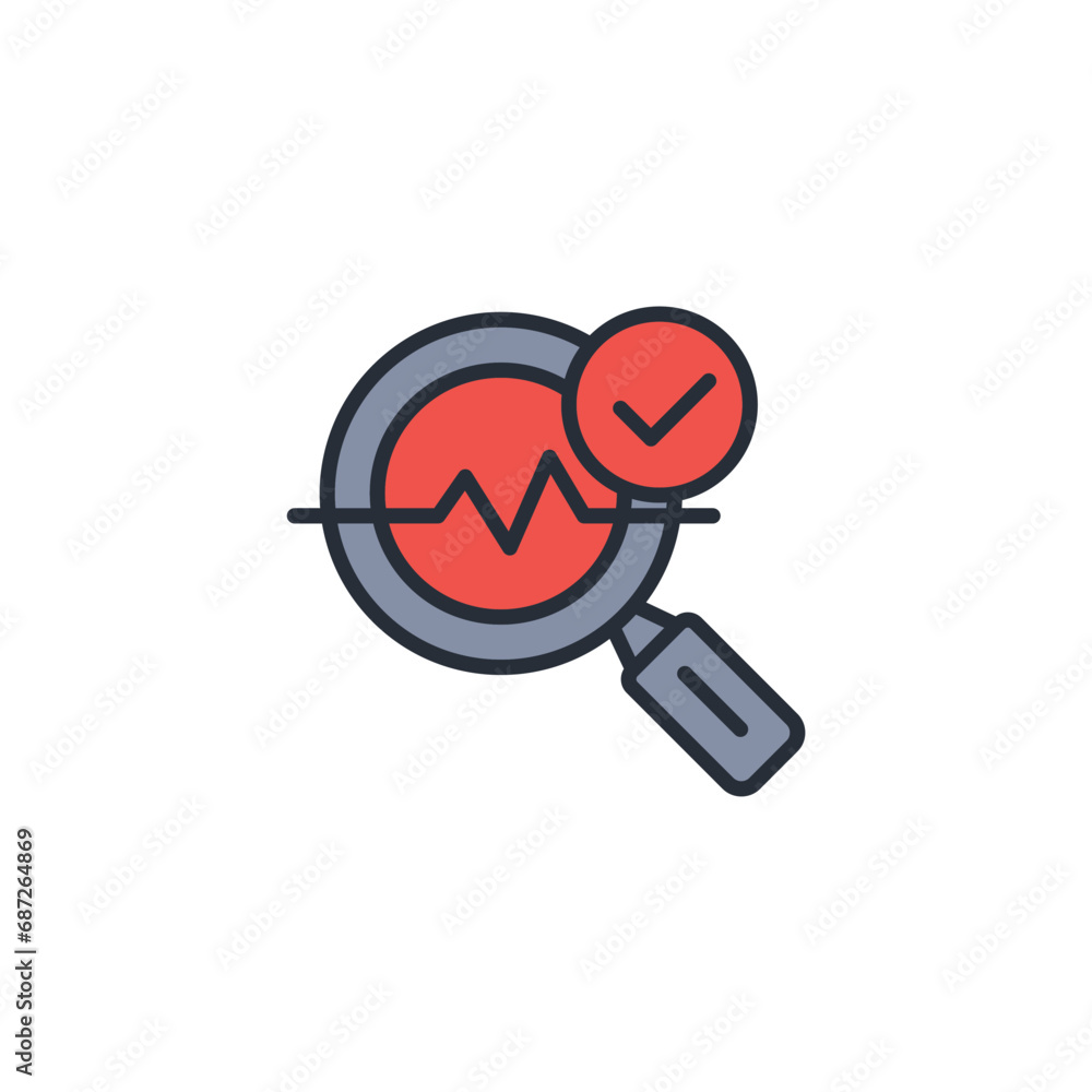 Poster control icon. vector.editable stroke.linear style sign for use web design,logo.symbol illustration.