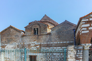 Street and building at town of Arta, Epirus, Greece