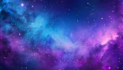 Fototapeta na wymiar blue and purple galaxy background