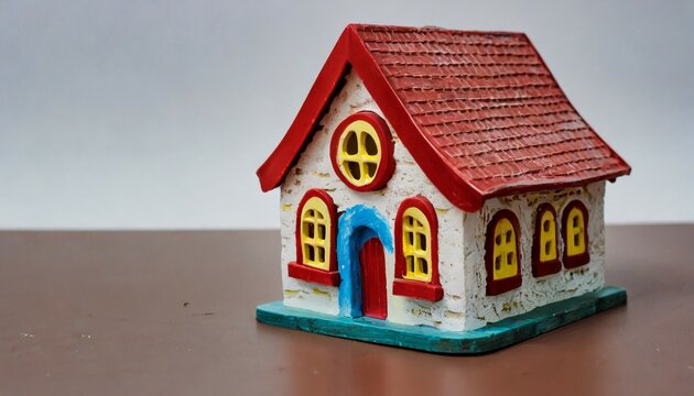 toy house on white background hd background stock photographic image