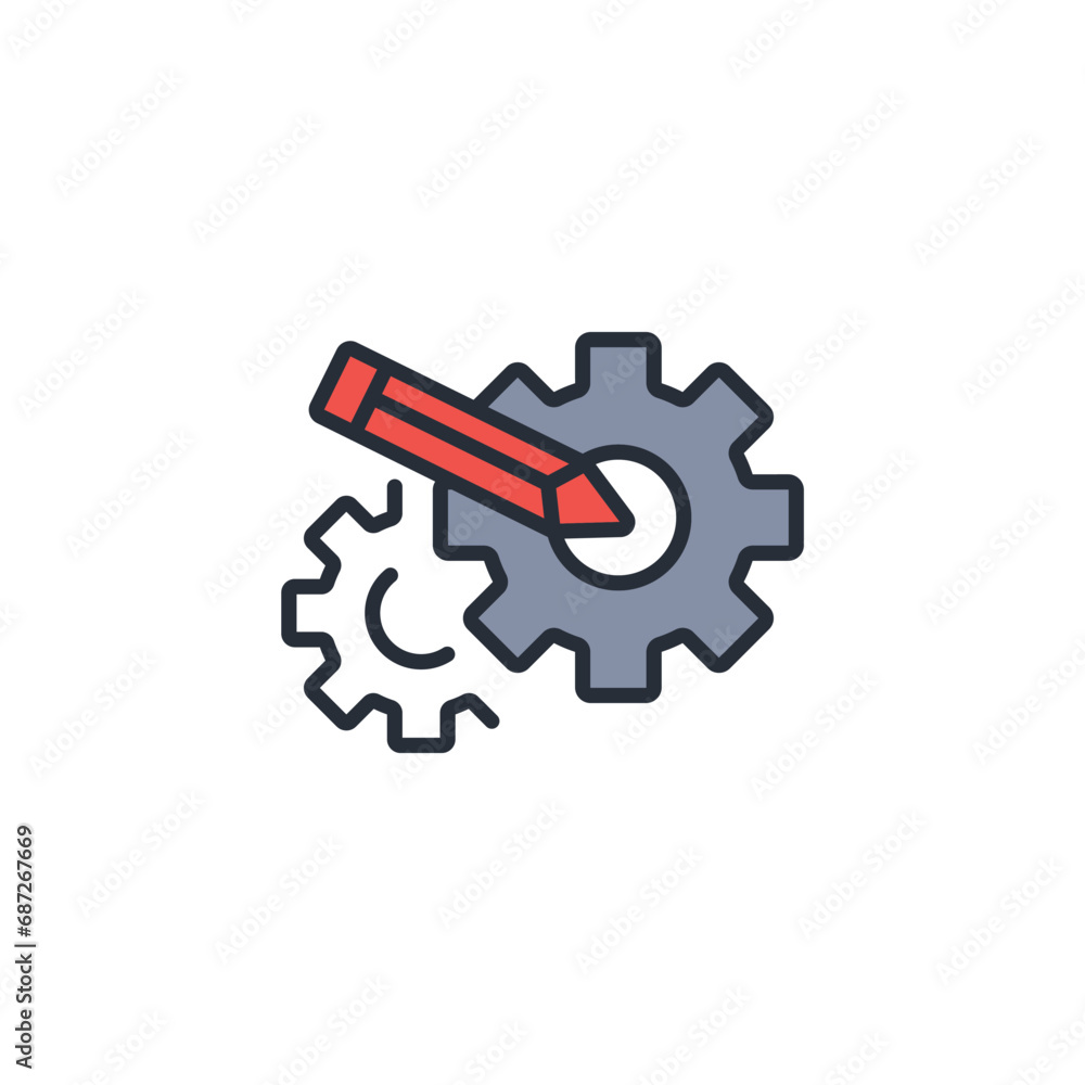 Poster resources icon. vector.editable stroke.linear style sign for use web design,logo.symbol illustration