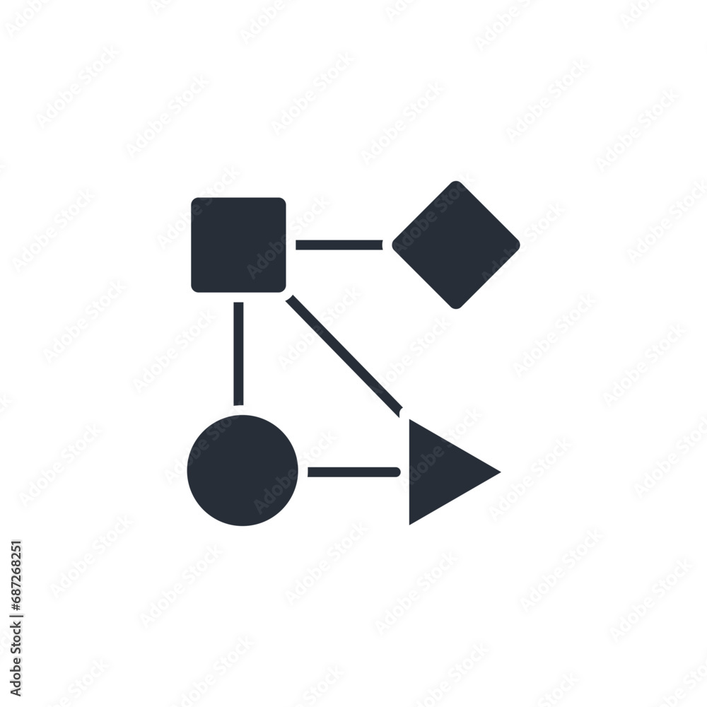 Poster workflow icon. vector.editable stroke.linear style sign for use web design,logo.symbol illustration.