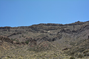Volcanic landscape in El Teide National Park on Tenerife, Spain