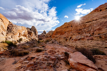 red rocks and sky
