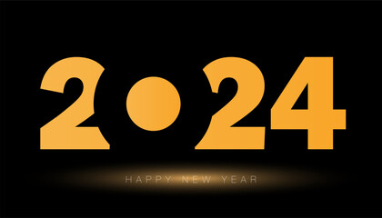 Happy New Year 2024 Gradient color